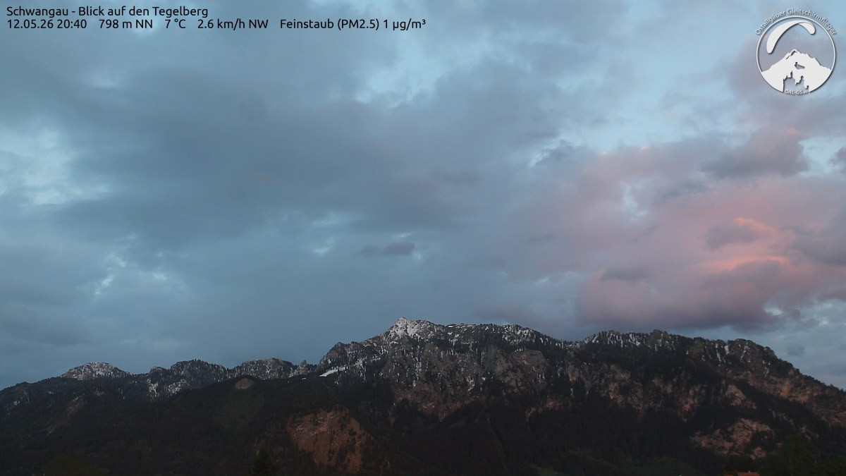 Archiv Foto Webcam Schwangau: Tegelberg-Blick