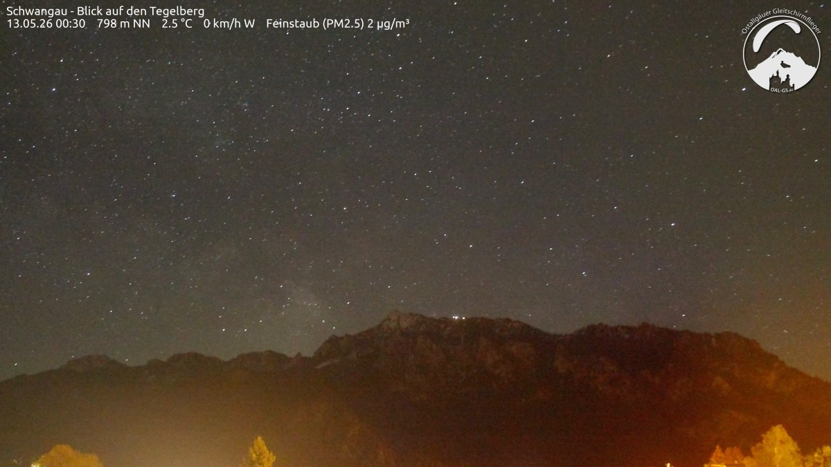 Archiv Foto Webcam Schwangau: Tegelberg-Blick