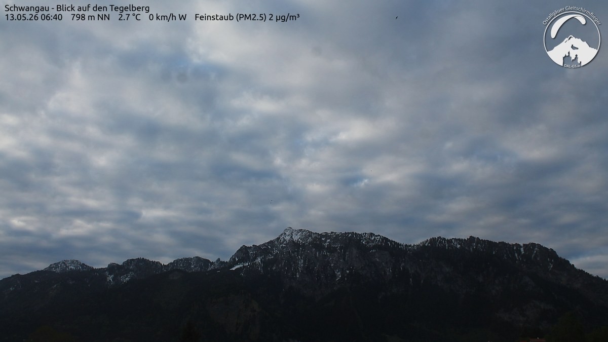 Archiv Foto Webcam Schwangau: Tegelberg-Blick