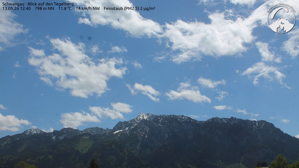 Archiv Foto Webcam Schwangau: Tegelberg-Blick