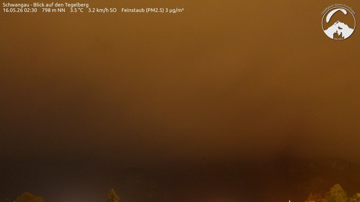 Archiv Foto Webcam Schwangau: Tegelberg-Blick