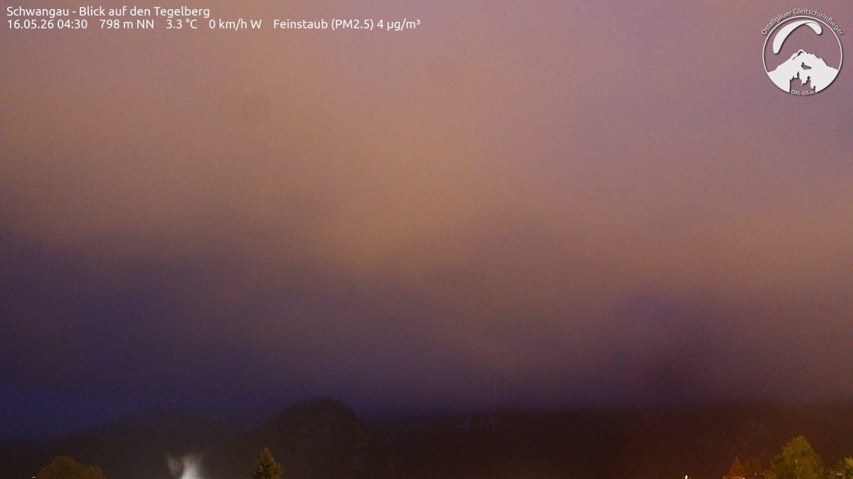 Archiv Foto Webcam Schwangau: Tegelberg-Blick