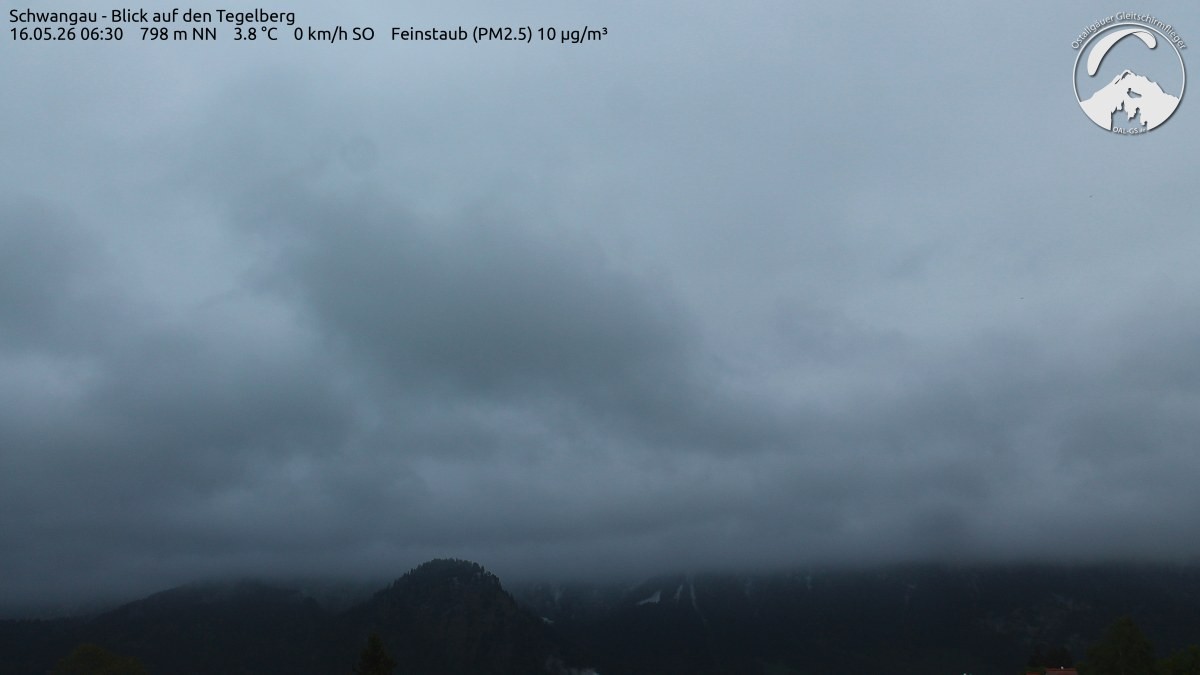 Archiv Foto Webcam Schwangau: Tegelberg-Blick