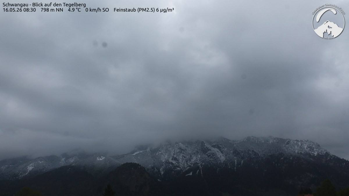 Archiv Foto Webcam Schwangau: Tegelberg-Blick