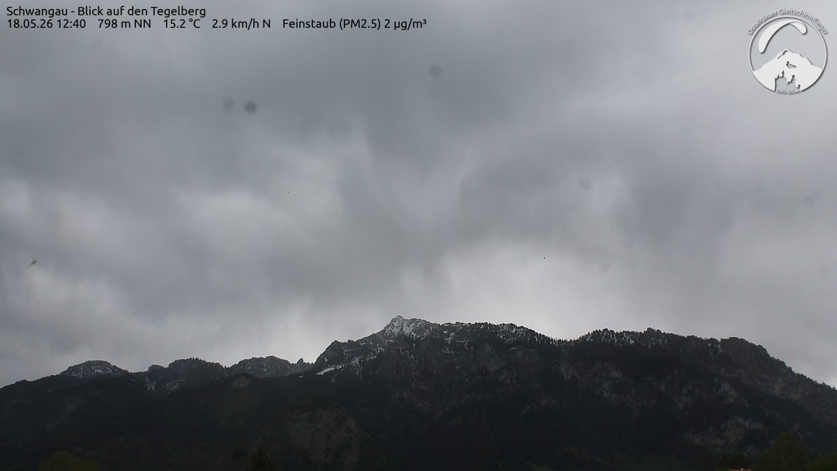 Archiv Foto Webcam Schwangau: Tegelberg-Blick