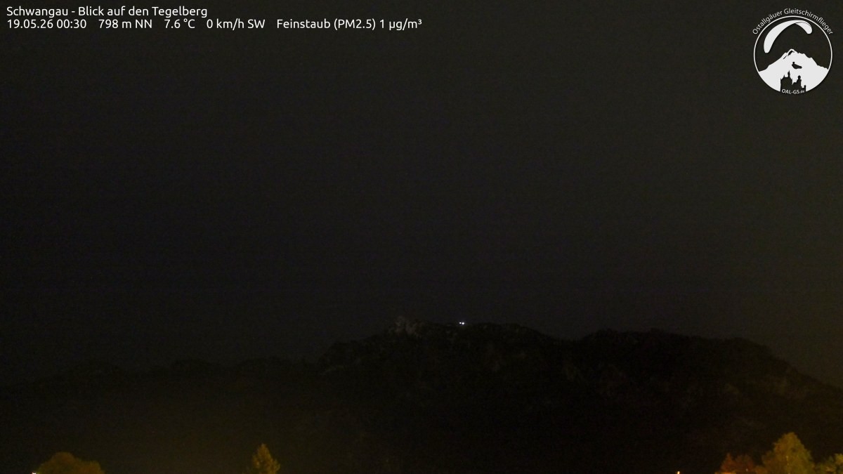 Archiv Foto Webcam Schwangau: Tegelberg-Blick