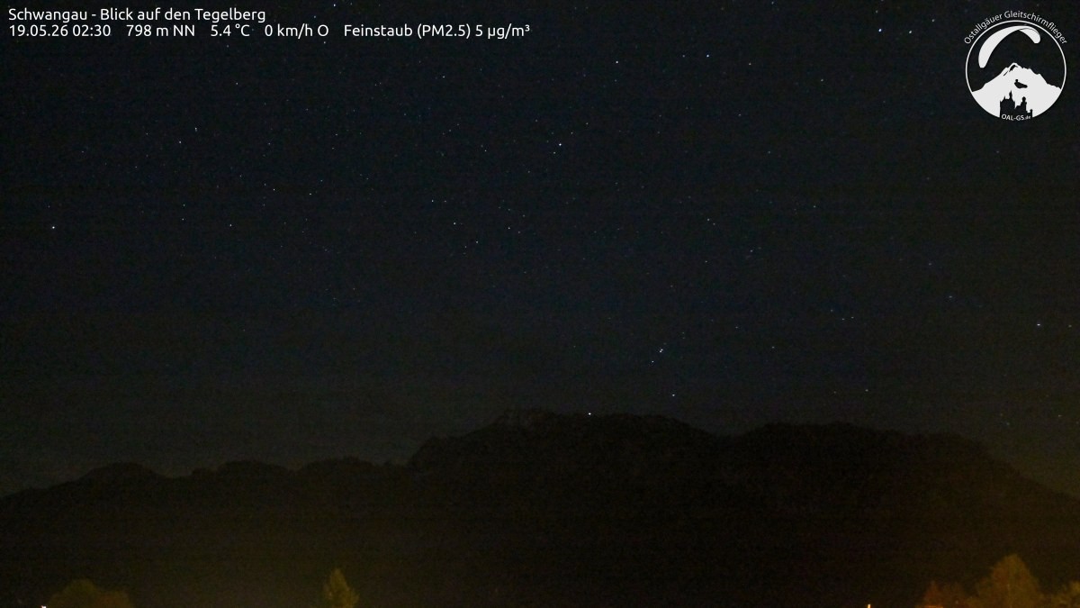 Archiv Foto Webcam Schwangau: Tegelberg-Blick