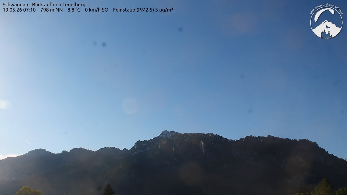 Archiv Foto Webcam Schwangau: Tegelberg-Blick