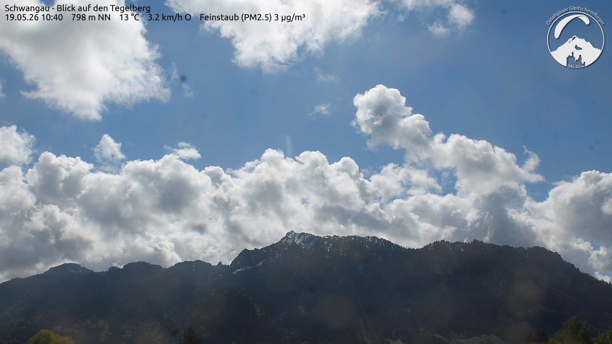 Archiv Foto Webcam Schwangau: Tegelberg-Blick