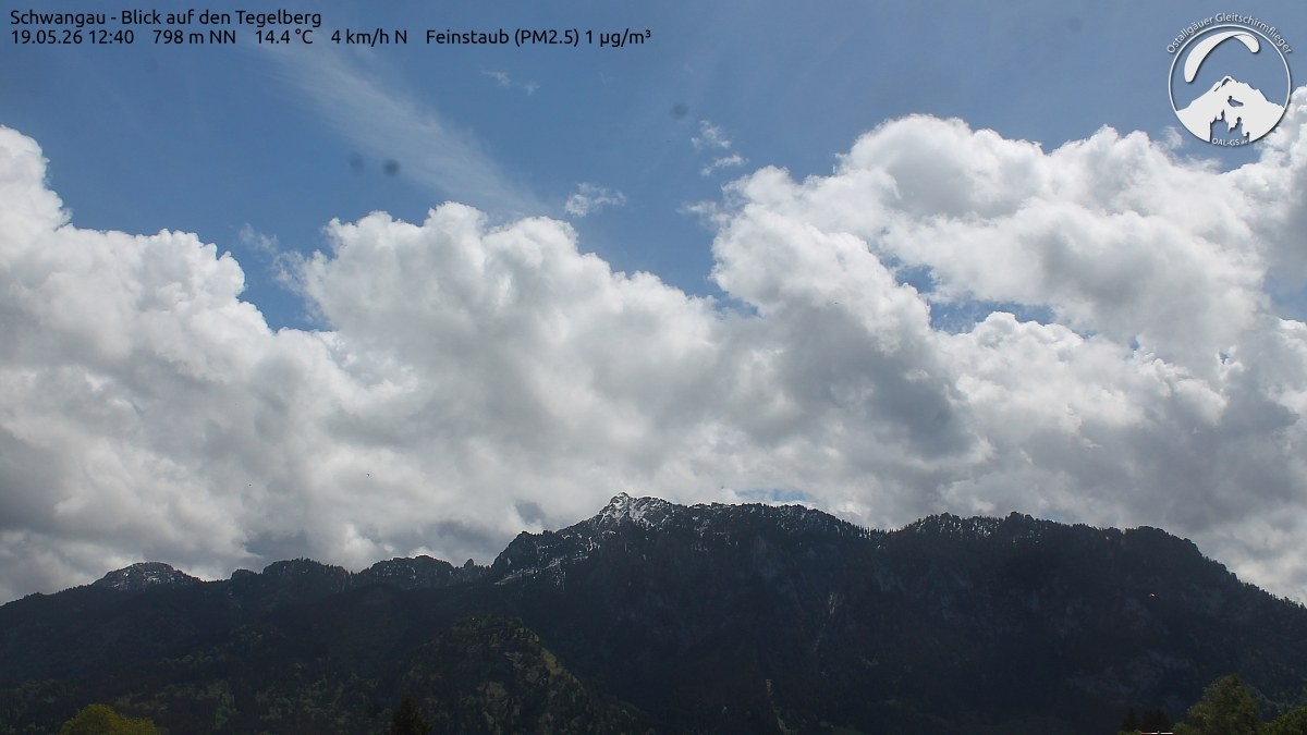 Archiv Foto Webcam Schwangau: Tegelberg-Blick