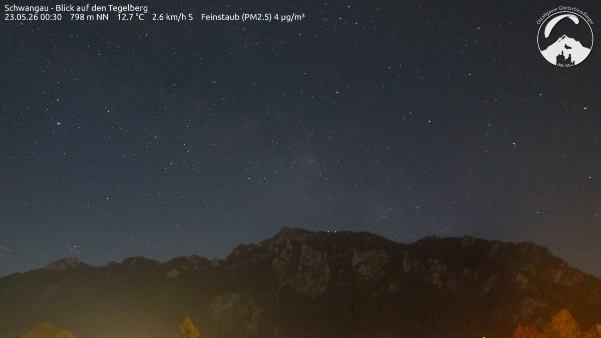 Archiv Foto Webcam Schwangau: Tegelberg-Blick