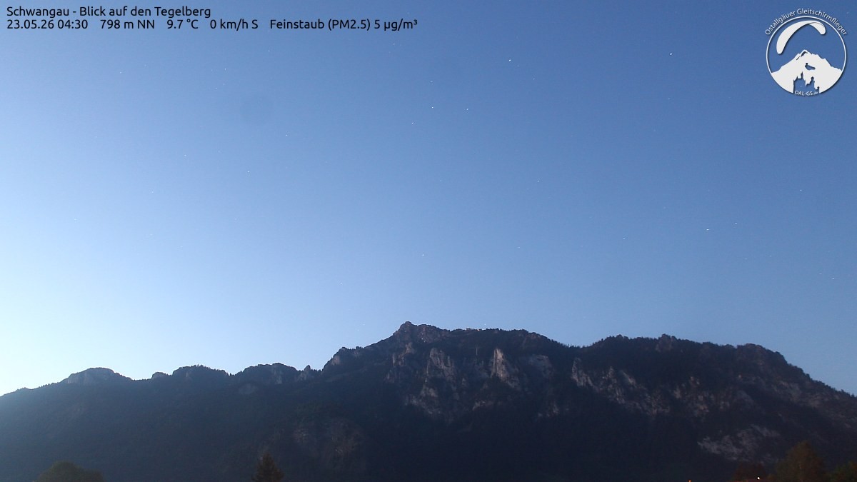Archiv Foto Webcam Schwangau: Tegelberg-Blick
