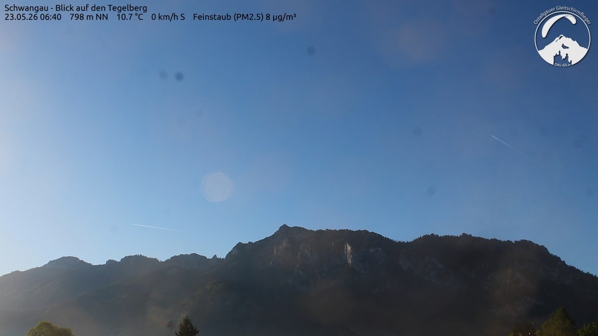 Archiv Foto Webcam Schwangau: Tegelberg-Blick