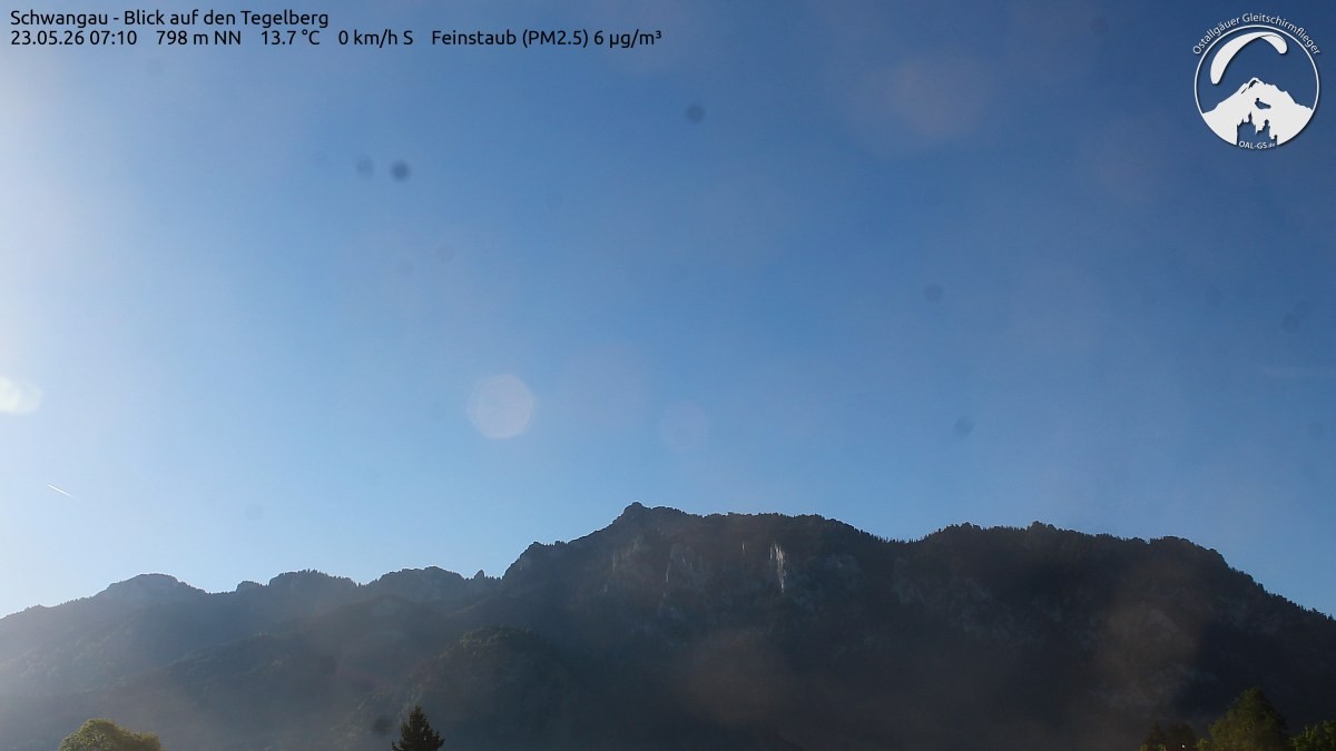 Archiv Foto Webcam Schwangau: Tegelberg-Blick