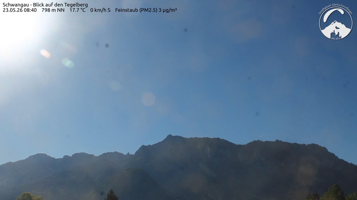 Archiv Foto Webcam Schwangau: Tegelberg-Blick