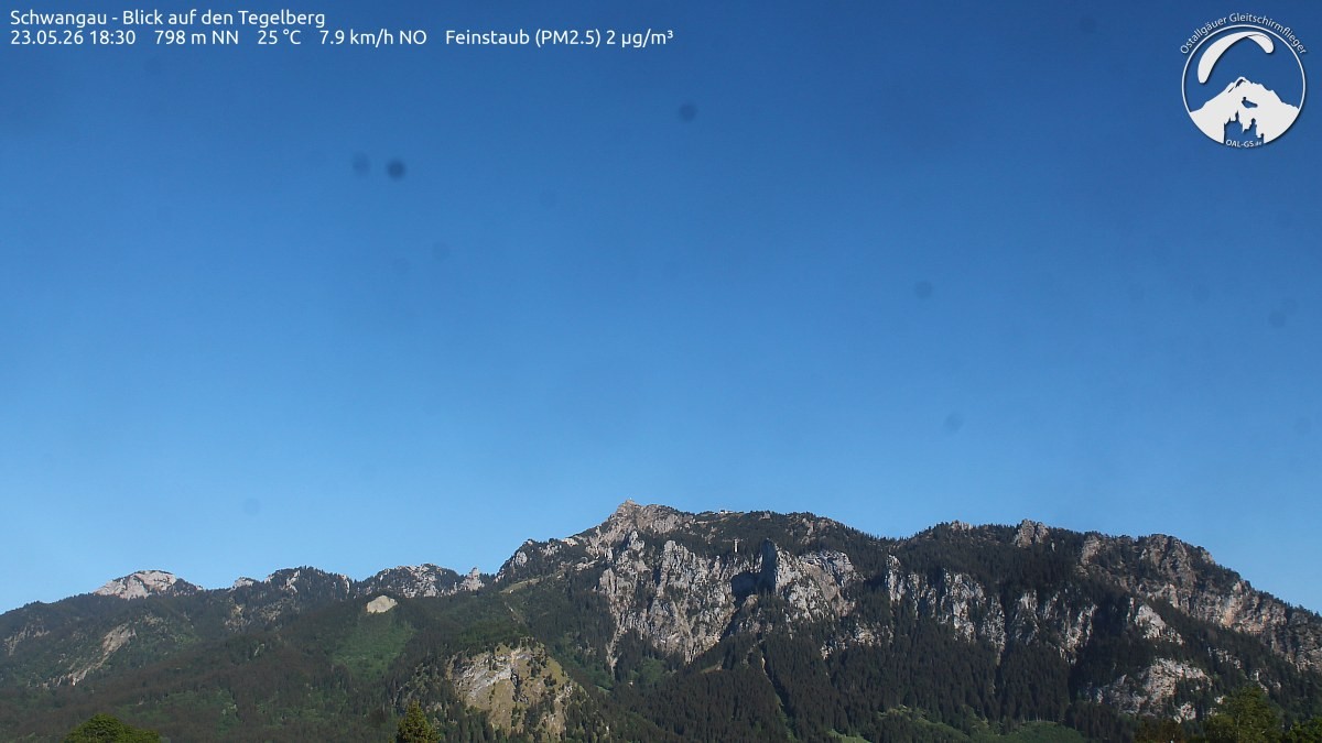 Archiv Foto Webcam Schwangau: Tegelberg-Blick
