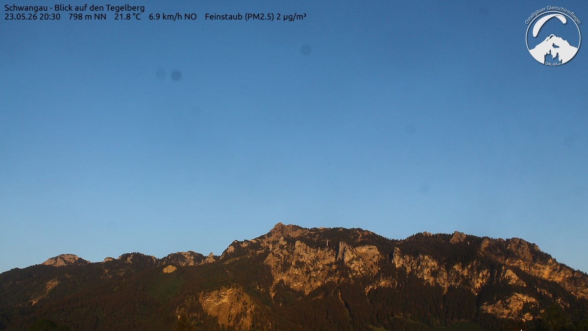Archiv Foto Webcam Schwangau: Tegelberg-Blick