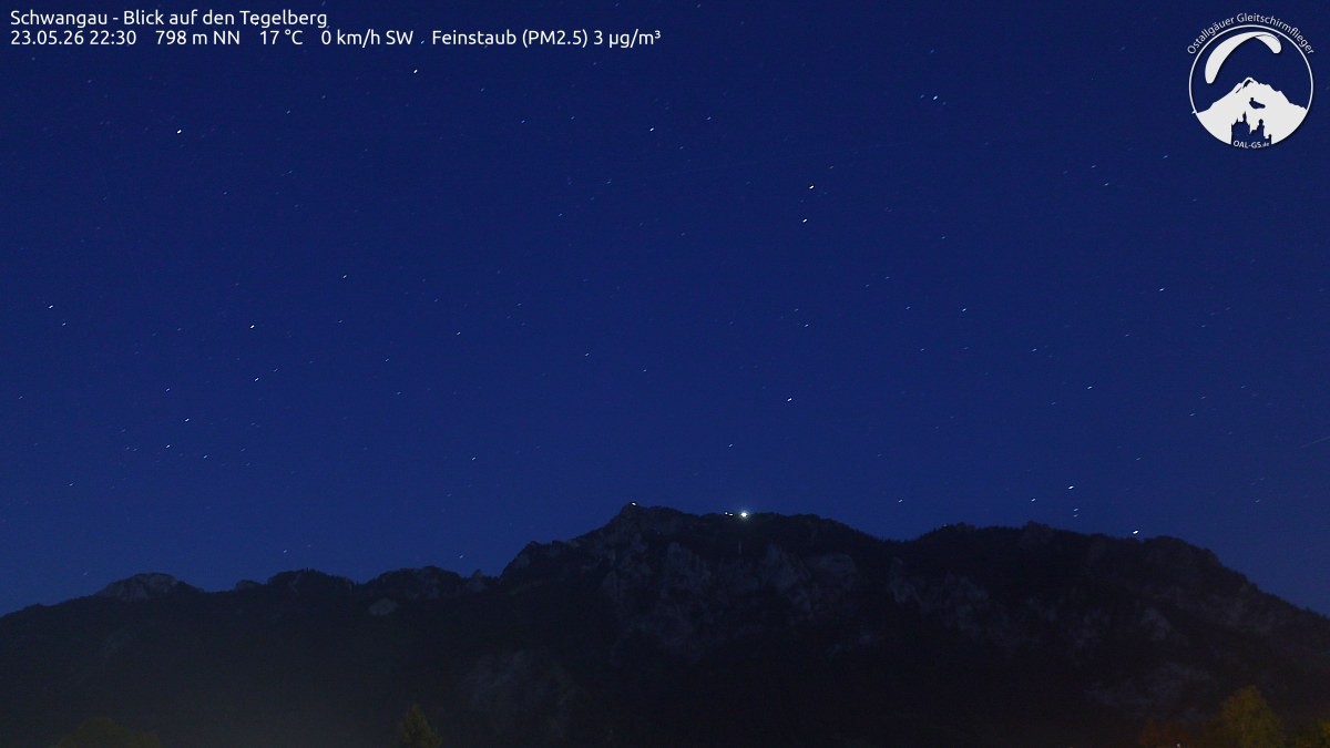Archiv Foto Webcam Schwangau: Tegelberg-Blick