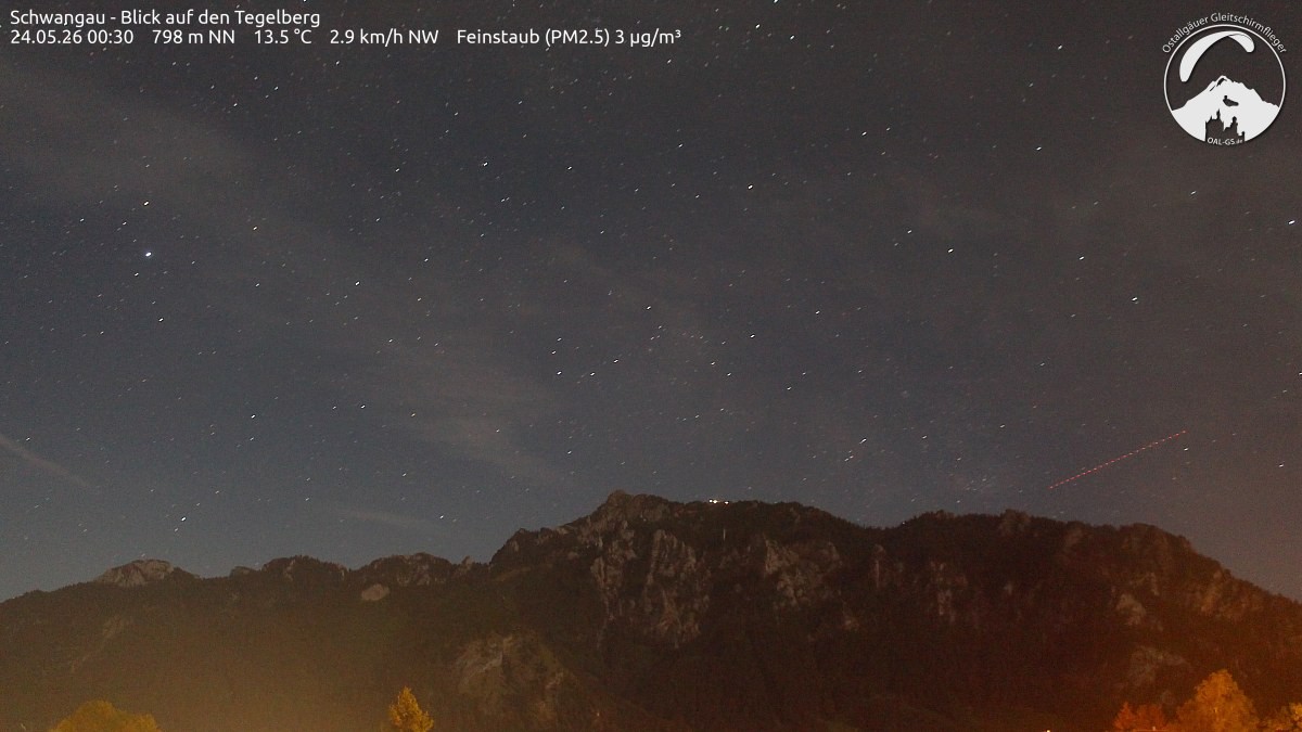 Archiv Foto Webcam Schwangau: Tegelberg-Blick