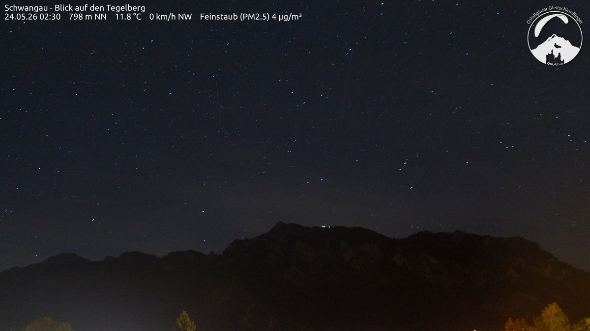 Archiv Foto Webcam Schwangau: Tegelberg-Blick