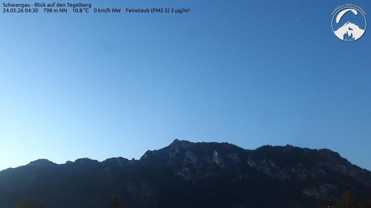 Archiv Foto Webcam Schwangau: Tegelberg-Blick