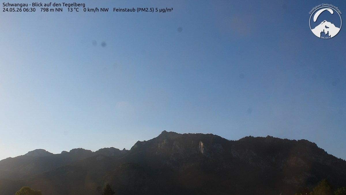 Archiv Foto Webcam Schwangau: Tegelberg-Blick