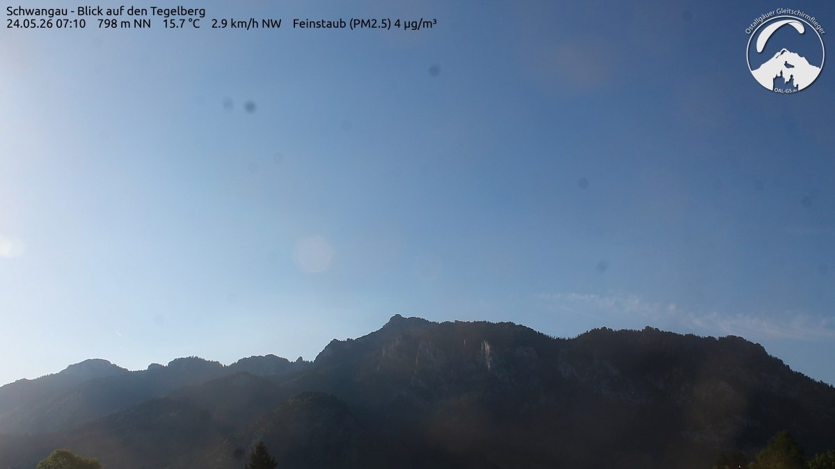 Archiv Foto Webcam Schwangau: Tegelberg-Blick