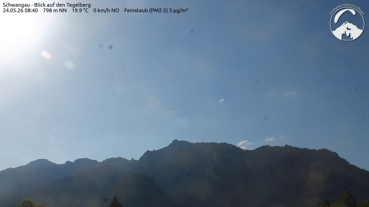 Archiv Foto Webcam Schwangau: Tegelberg-Blick