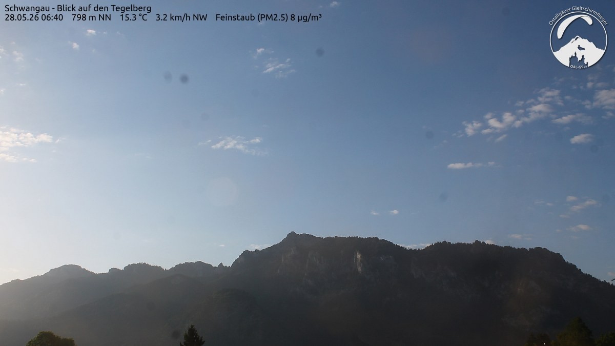 Archiv Foto Webcam Schwangau: Tegelberg-Blick