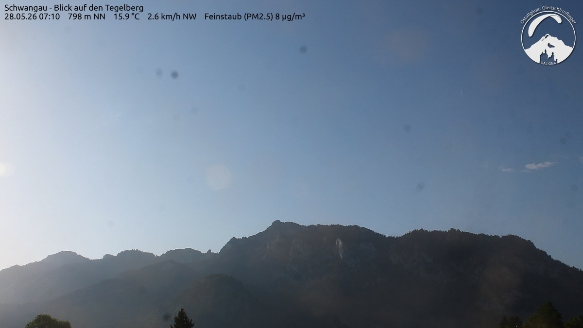 Archiv Foto Webcam Schwangau: Tegelberg-Blick