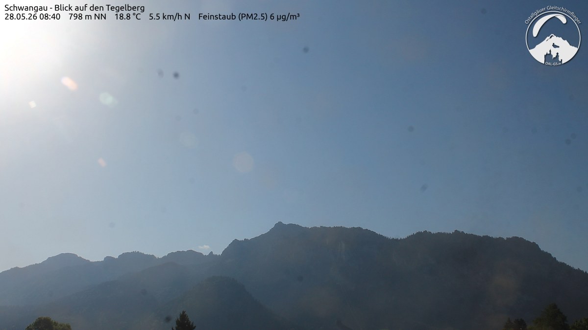 Archiv Foto Webcam Schwangau: Tegelberg-Blick