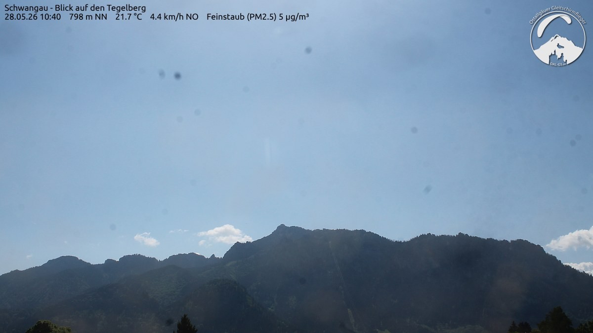 Archiv Foto Webcam Schwangau: Tegelberg-Blick