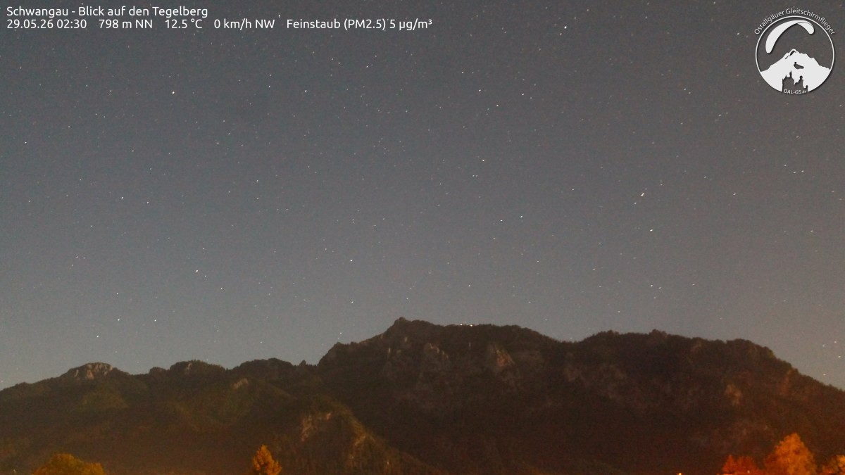 Archiv Foto Webcam Schwangau: Tegelberg-Blick