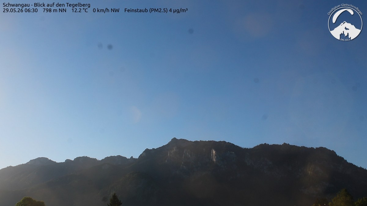 Archiv Foto Webcam Schwangau: Tegelberg-Blick