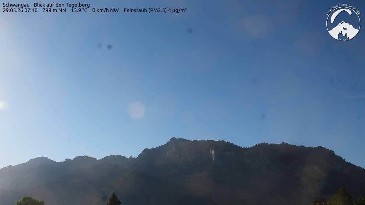 Archiv Foto Webcam Schwangau: Tegelberg-Blick