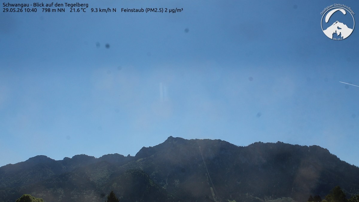 Archiv Foto Webcam Schwangau: Tegelberg-Blick