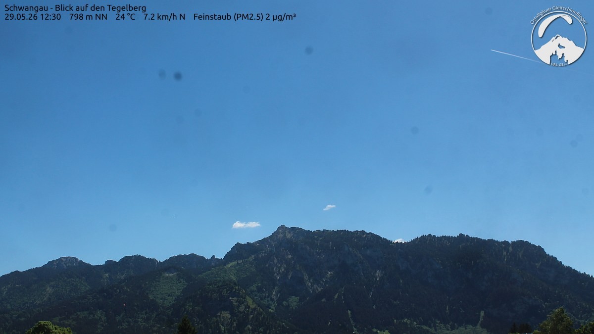 Archiv Foto Webcam Schwangau: Tegelberg-Blick