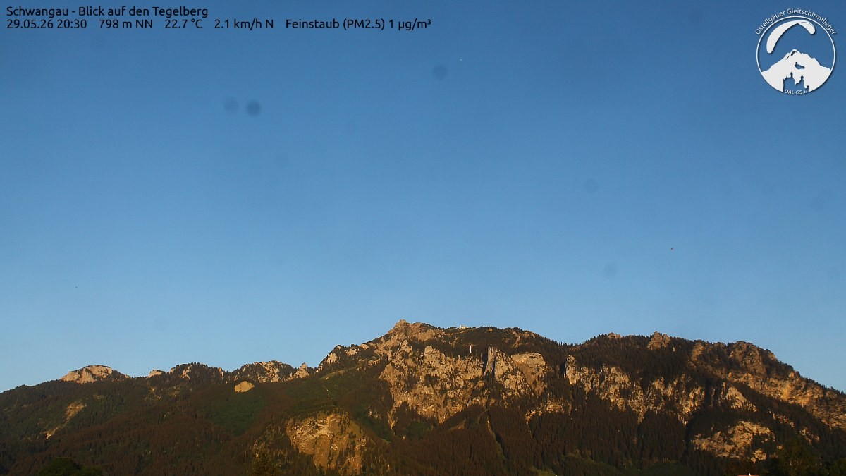 Archiv Foto Webcam Schwangau: Tegelberg-Blick