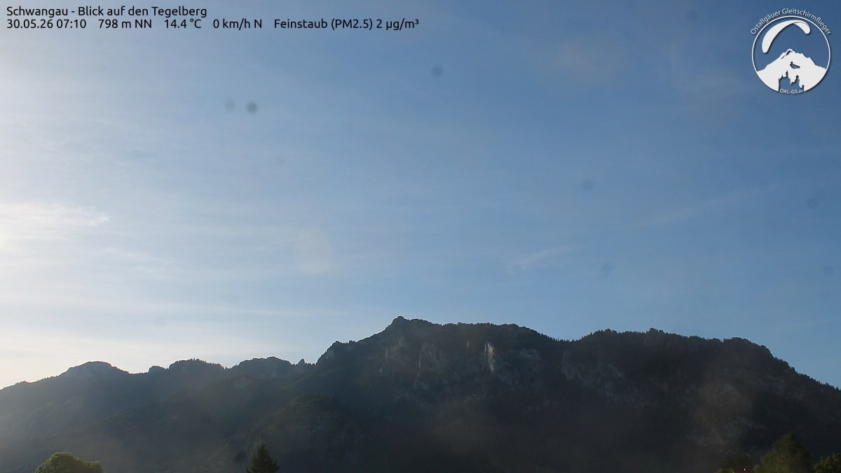 Archiv Foto Webcam Schwangau: Tegelberg-Blick