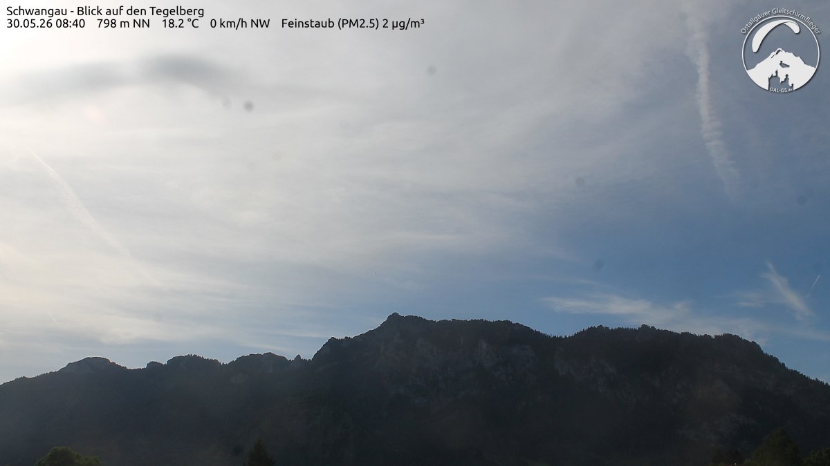 Archiv Foto Webcam Schwangau: Tegelberg-Blick
