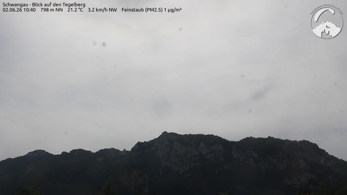 Archiv Foto Webcam Schwangau: Tegelberg-Blick