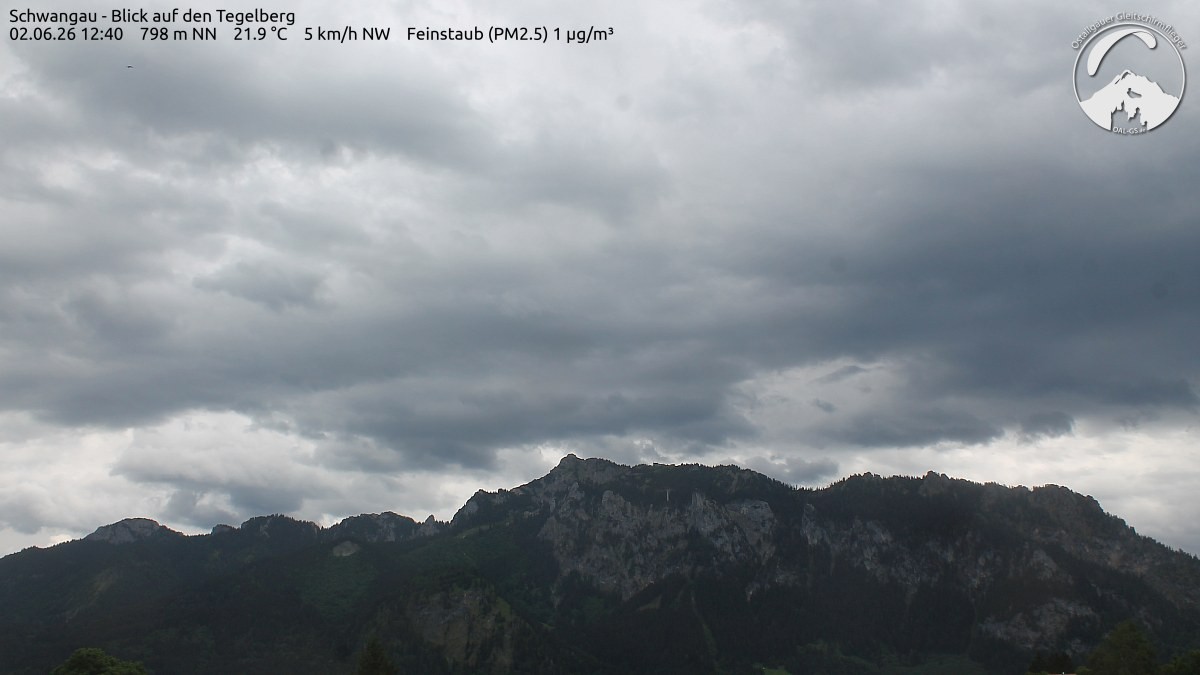 Archiv Foto Webcam Schwangau: Tegelberg-Blick