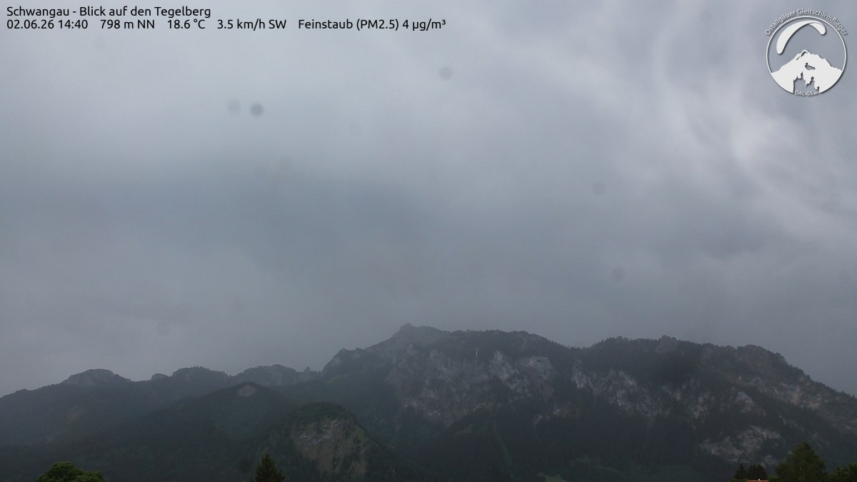 Archiv Foto Webcam Schwangau: Tegelberg-Blick