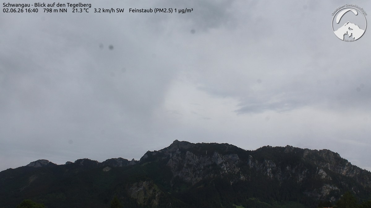 Archiv Foto Webcam Schwangau: Tegelberg-Blick