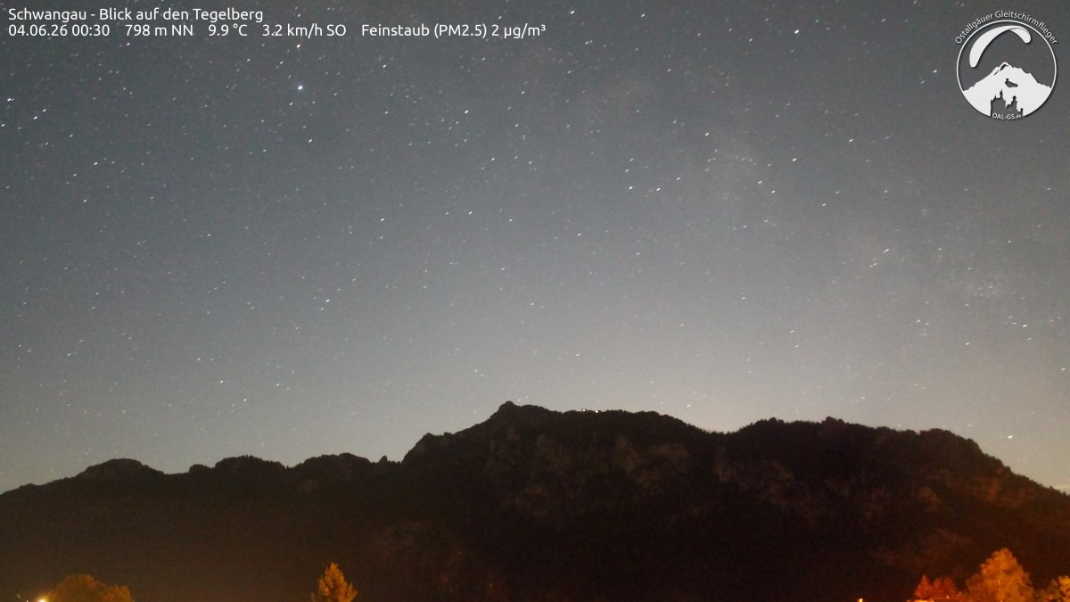 Archiv Foto Webcam Schwangau: Tegelberg-Blick