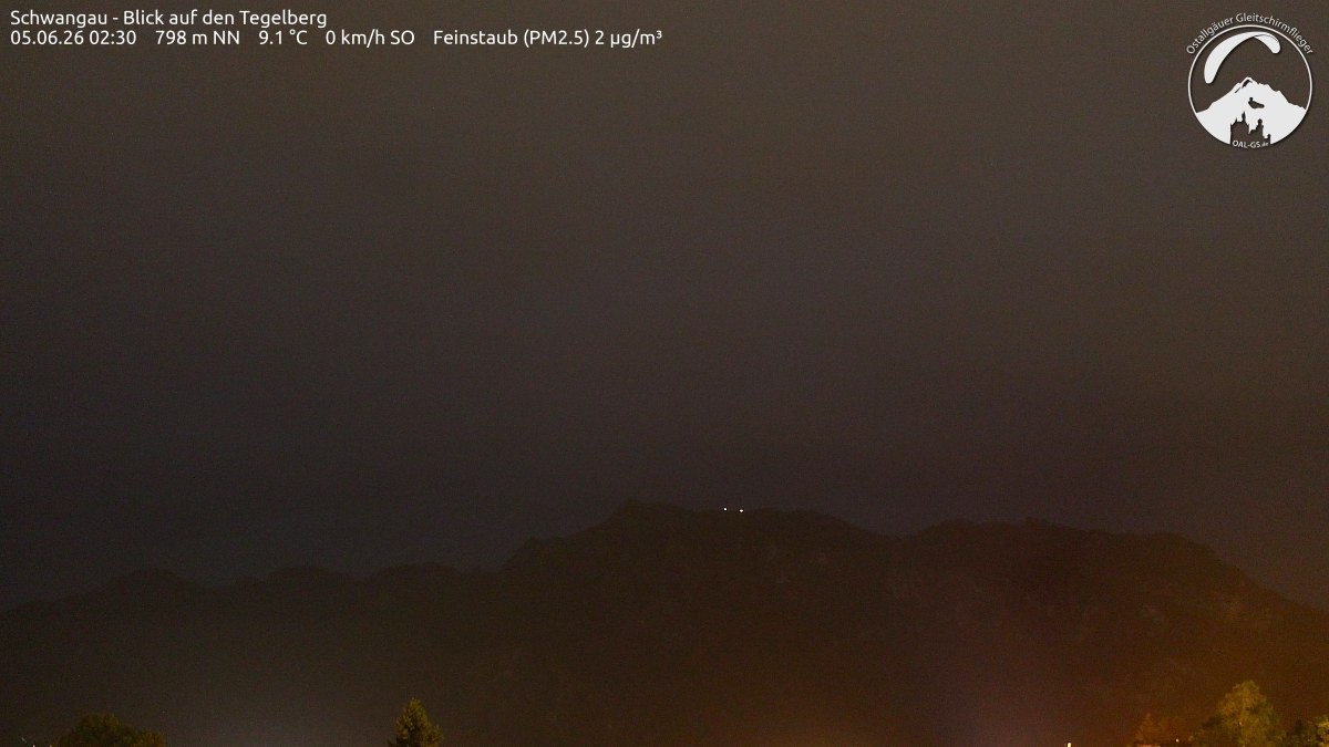 Archiv Foto Webcam Schwangau: Tegelberg-Blick