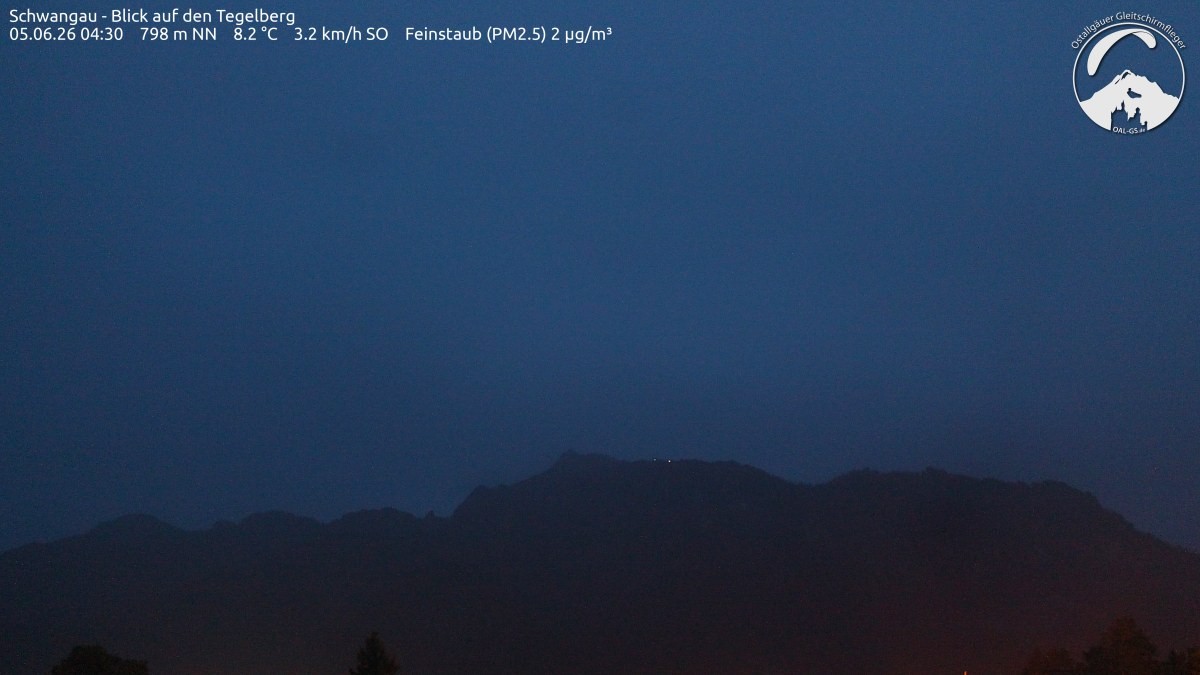 Archiv Foto Webcam Schwangau: Tegelberg-Blick