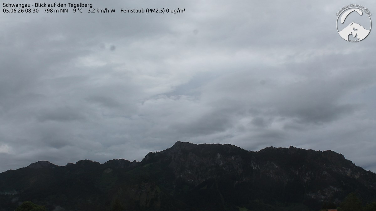 Archiv Foto Webcam Schwangau: Tegelberg-Blick