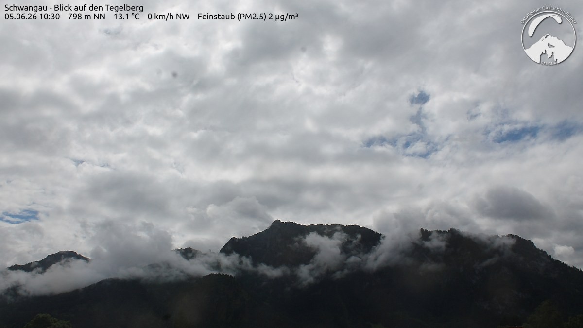 Archiv Foto Webcam Schwangau: Tegelberg-Blick