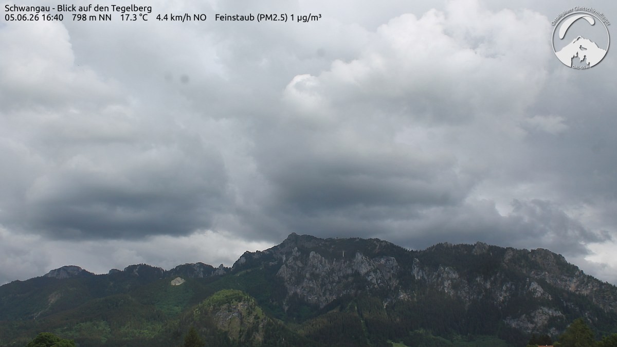 Archiv Foto Webcam Schwangau: Tegelberg-Blick